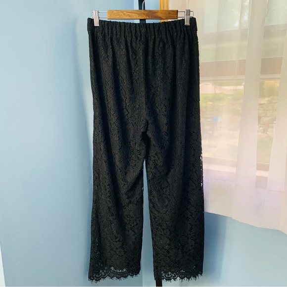 J. Crew Peyton Black Lace Elastic Waist Pants - Picture 4 of 6